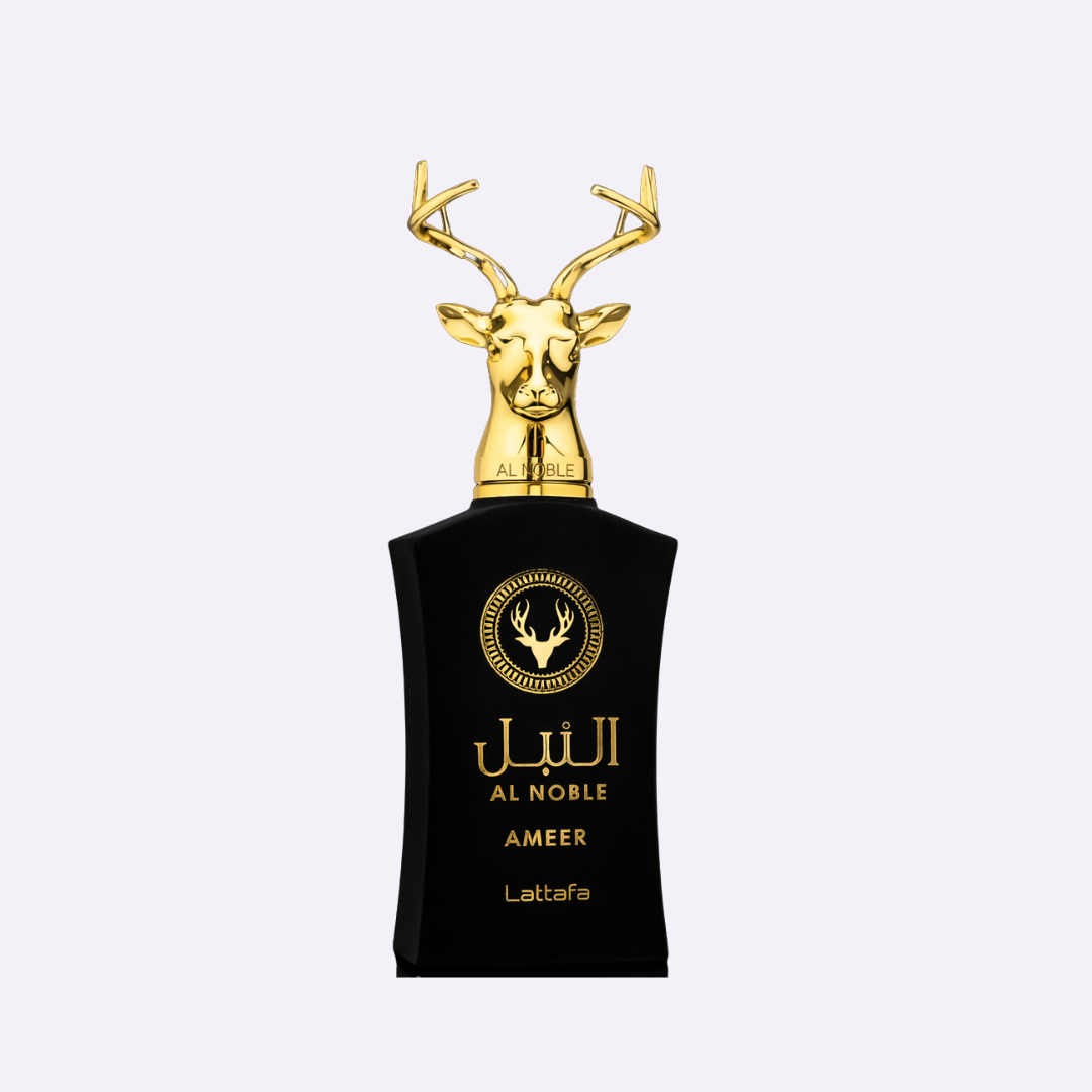 Al Noble Ameer by Lattafa
Eau De Parfum Spray for Unisex 3.4 oz