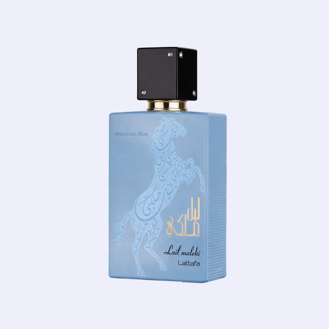 Lattafa Lail Maleki Morrocan Blue by Lattafa Eau De Parfum Spray  Unisex 3.4 oz