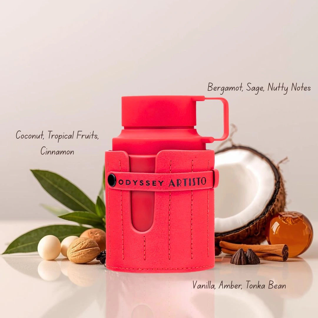 Armaf Odyssey Artisto Red Edition Eau de Parfum For Men – 3.4 oz