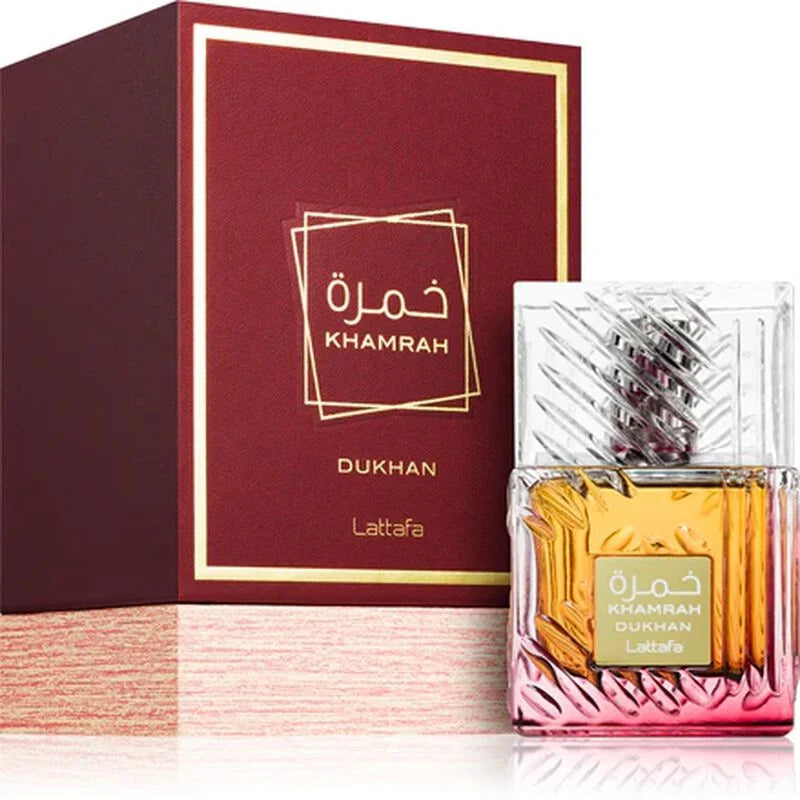 Lattafa Khamrah Dukhan by Lattafa Eau de Parfum Spray for Unisex 3.4 oz